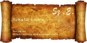 Szkala Endre névjegykártya